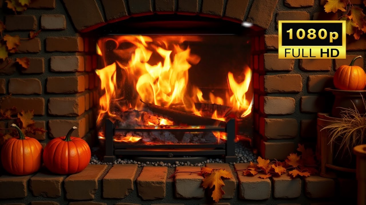 🔥 Cozy Night by the Fireplace 4K. Fireplace with Fire Sounds (NO Music ...