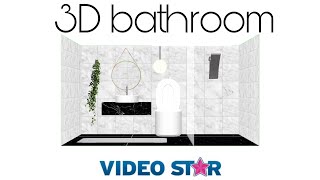 3D bathroom on video star // vsp 3D room