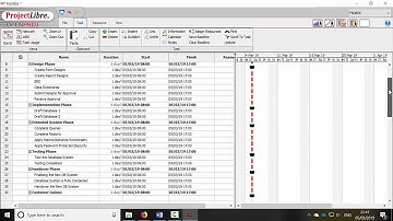 Project Libre - Project Planning - Planning an IT Project