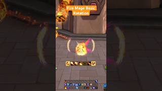 Basic Fire Mage Rotation in 60 Seconds #foryou #midnight #worldofwarcraft #mage