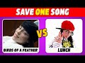 Save One Song Of Billie Eilish Pick One Kick One Song Quiz Billie Eilish Songs Quiz 2025