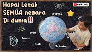 Challenge untuk Aim !Cari letak 10 negara di Globe🌎 #MenguasaiBolaDunia