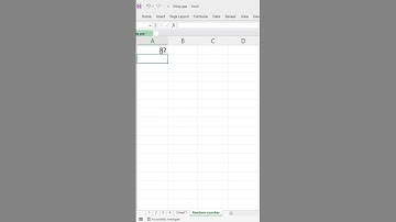 Random number in Excel. =Randbetween(1,100)