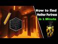 How to find nether fortress in just 1 minute hindi // Minecraft 1.21 bedrock &amp; pocket edition