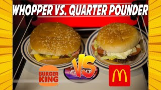 Burger Kings Whopper vs McDonalds Quarter Pounder