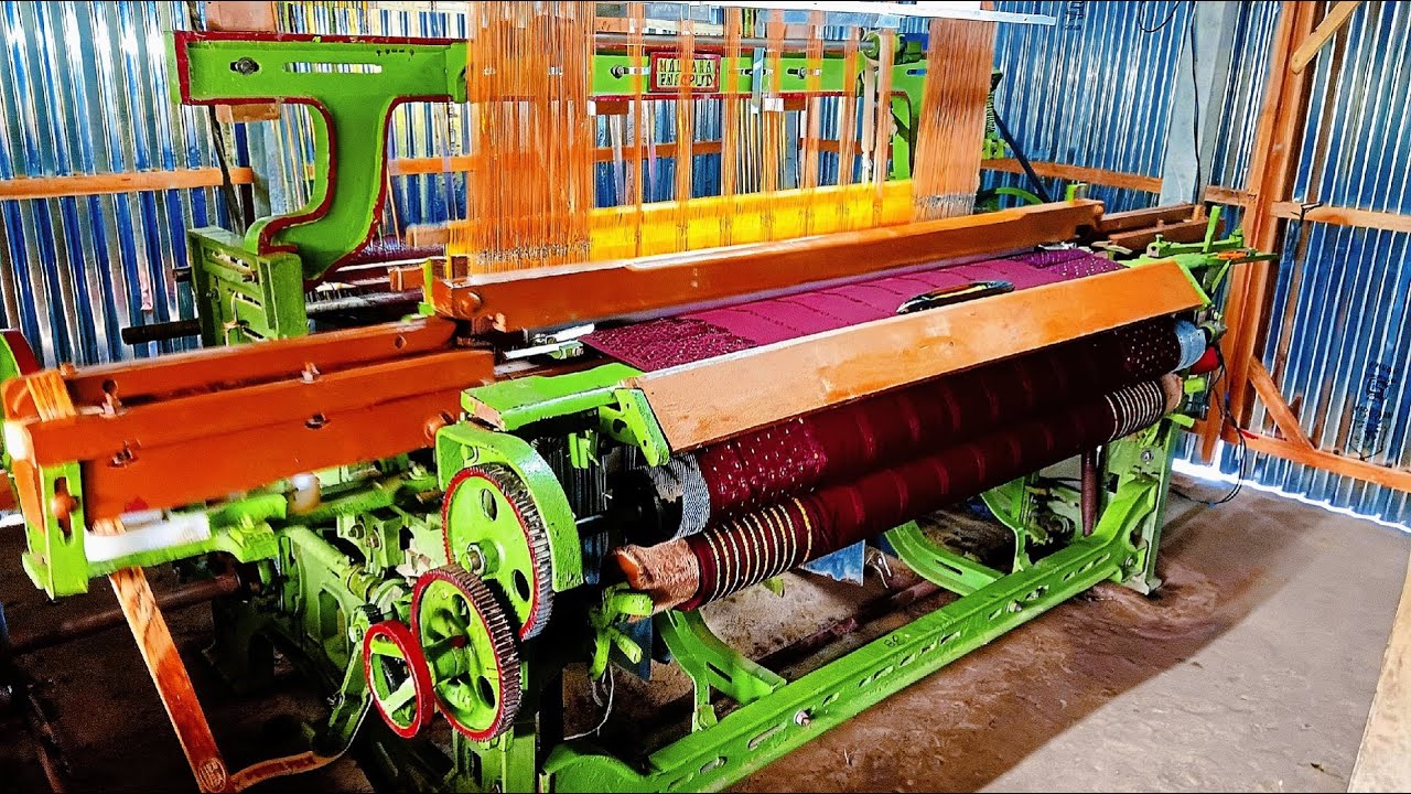 Assamese Bodo Dokhona Saree |  Powerloom Dokhona Making Process