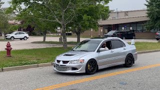 Cars Leaving NexGen Car Show Rhode Island