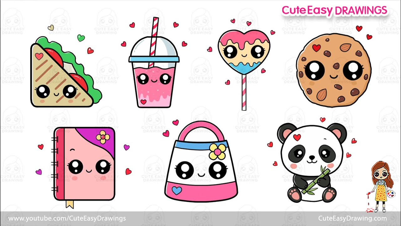 Cute Easy Drawings 1 Hour Drawing Video Collection For Kids Sunday cute-easy-drawings-1-hour-drawing-video-collection-for-kids-sunday