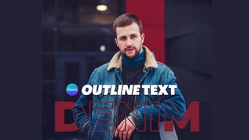 Create an outline text effect in canva | Stroke to text in canva