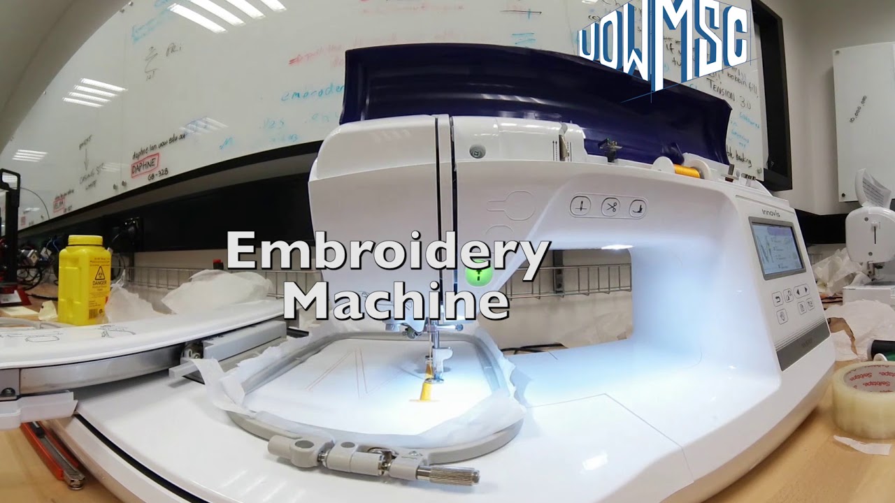 UOW Makerspace Embroidery & Sewing Machines [ 360° 4K ] YouTube