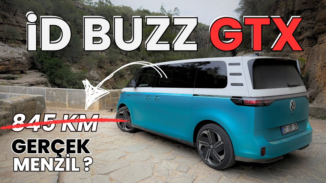 845 km dedi - Test Ettik - VW iD Buzz GTX -  Köprülü Kanyon Antalya