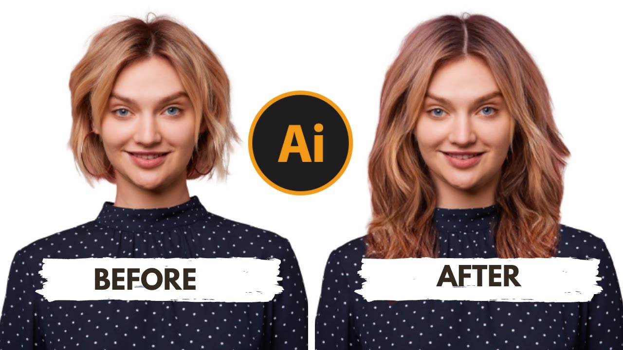 Replace a woman's hairstyle in a photo — RetouchMe app