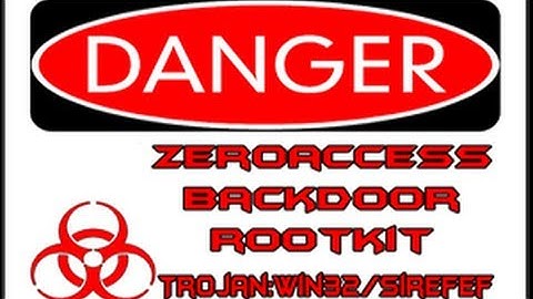 Manually Remove RootKit.0Access Trojan:Win32/sirefef Completely by Britec