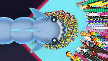 OMG🐍King of the Sea snake🐍vs 1000 PRO snakes in the map🐍epic snake Io gameplay