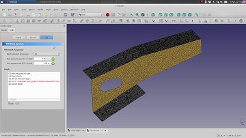 Freecad FEM 0.17 and CalculiX Launcher - Shell Elements