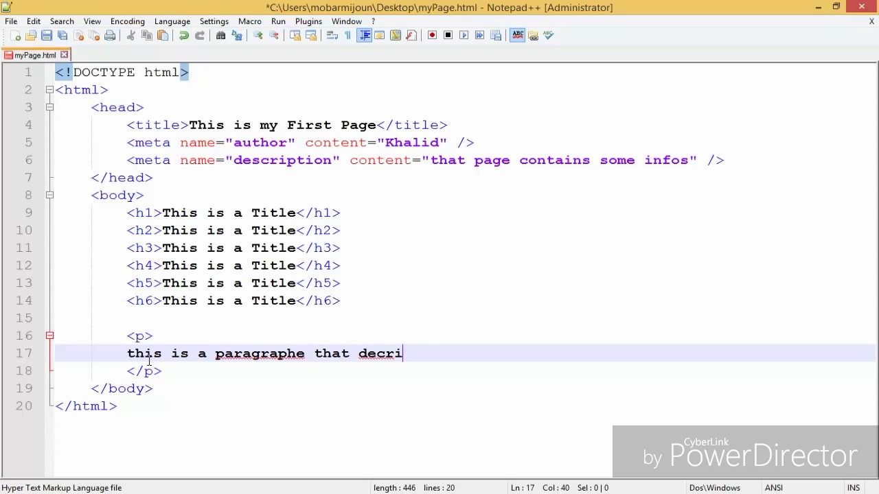 تعلم لغة HTML في أقل من نصف ساعة