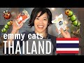 Tasting CRICKET & SILKWORM Snacks | Emmy Eats Thailand