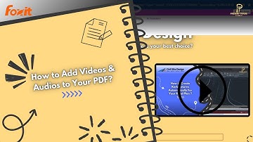 Foxit: 005 - How to Add Videos & Audios to Your PDF? #pdf #pdfediting
