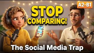 Download Lagu English Podcast: The "Highlight Reel" Trap & How to Be Happy | Real Conversation