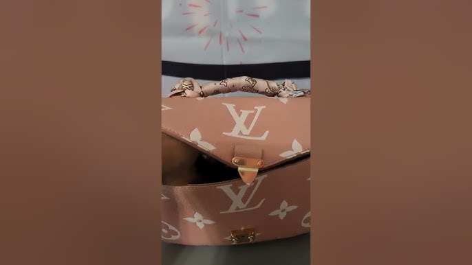 Louis Vuitton Pochette Métis Trianon Pink/Cream in Grained Cowhide