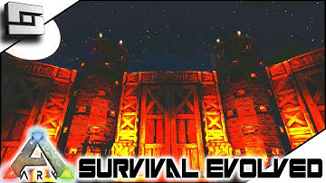 ARK: Survival Evolved - Base Wall Building! E8 ( Modded Ark Primal Fear )