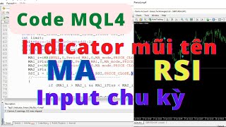 Tập 32 Code MQL4 - Indicator mũi tên MA RSI Input chu kỳ
