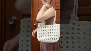 🧶The Waffle Design Mesh Tote Bag Crochet #simplicity888 #handmade #crochet #simplicitypatterns