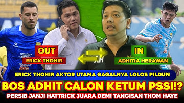 LUAR BIASA TOP❗ Bos Adhit GESER POSISI Erick Thohir❓ Janji Hat-trick Juara DEMI AIR MATA Thom Haye