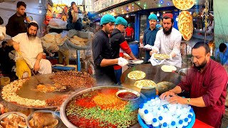 The Famous Brekfast Street food in Afghanistan | Subha ka nashta in Jalalabad | Liver fry | Parati