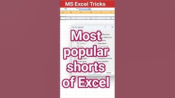 MS Excel Tricks | Excel go to special | go to special functions #shorts #viral #excel #exceltricks