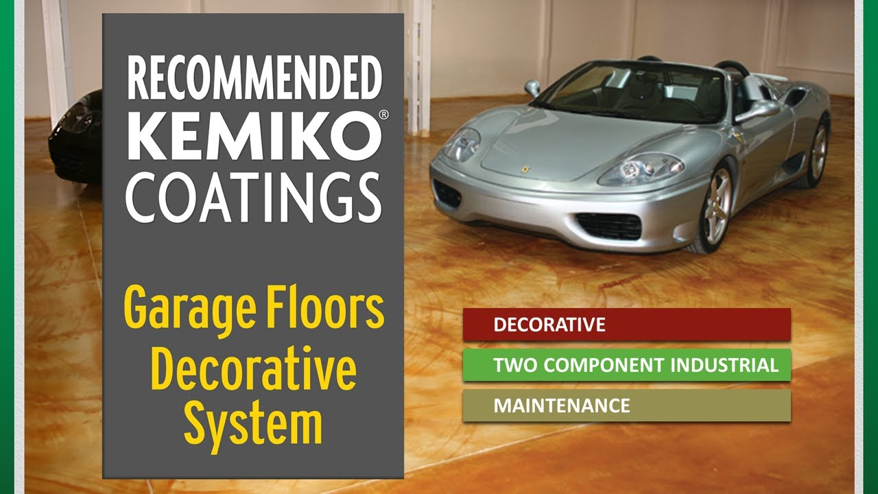 Best Kemiko® Products for Decorative Garage Floors