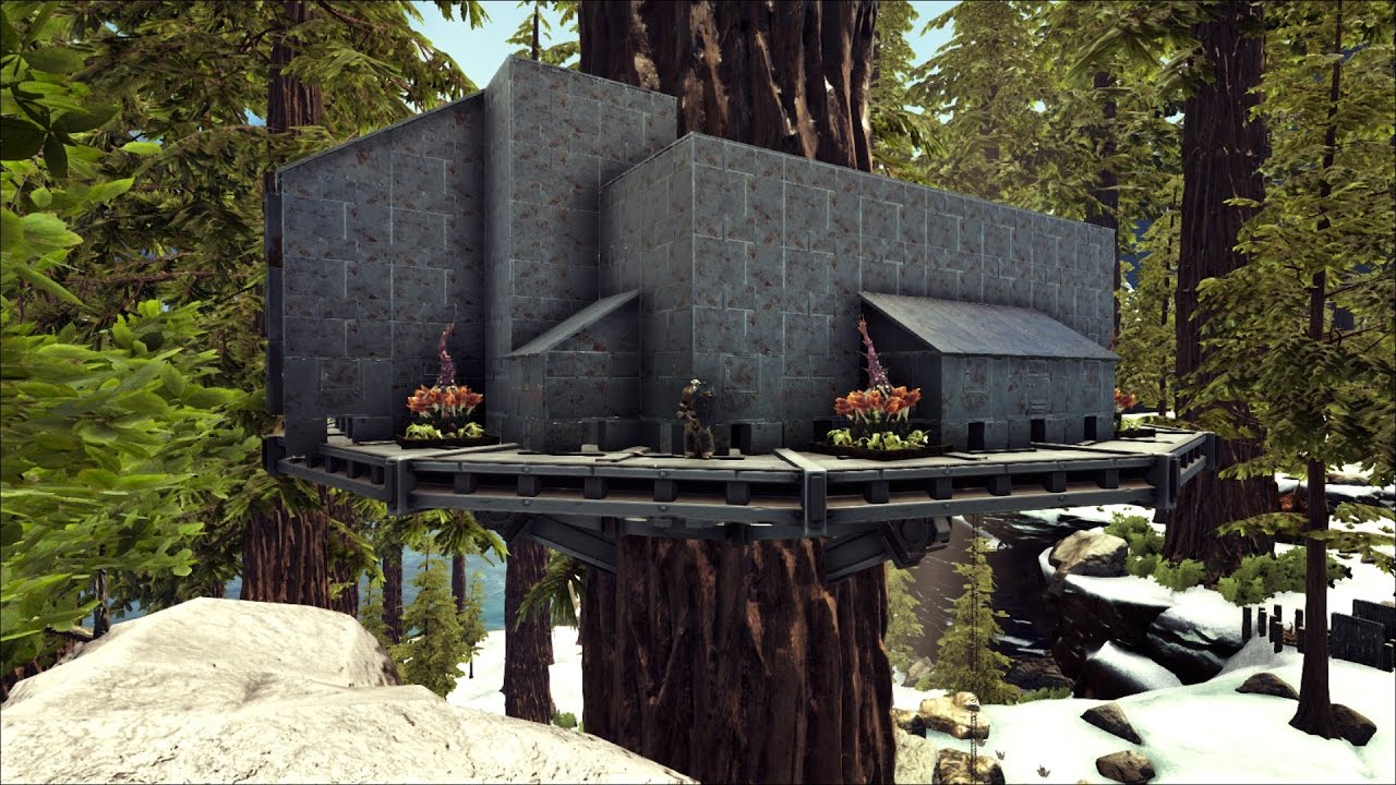 ark survival tree house upgrade to metal p2 ark asylum 8 youtube