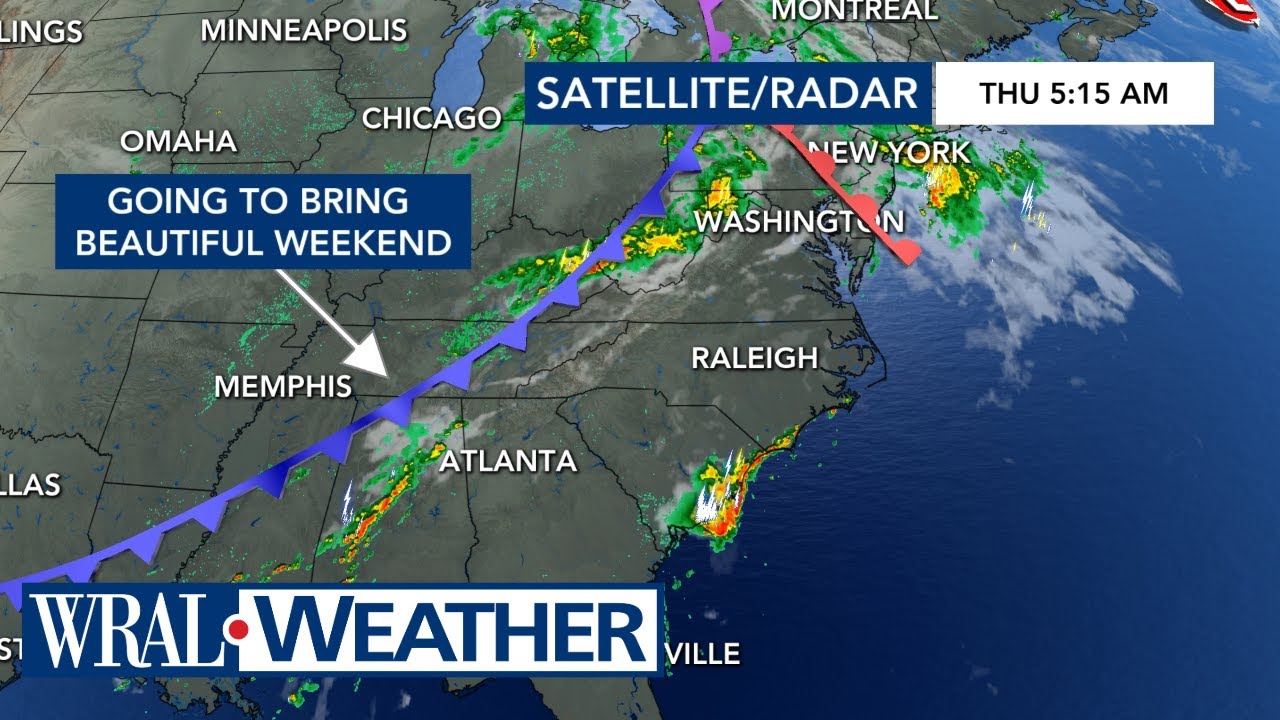 North Carolina Forecast: Damaging wind gusts & heavy rain; Level 1 risk ...