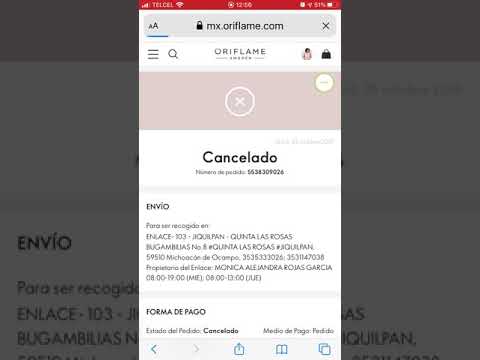 Video: Cómo Cancelar Un Pedido De Oriflame