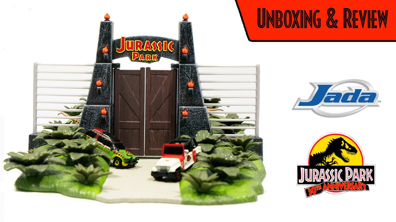 JADA Toys Jurassic Park 30th Anniversary Gate Set Unboxing and REVIEW | 