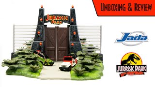 JADA Toys Jurassic Park 30th Anniversary Gate Set Unboxing and REVIEW | #JP30