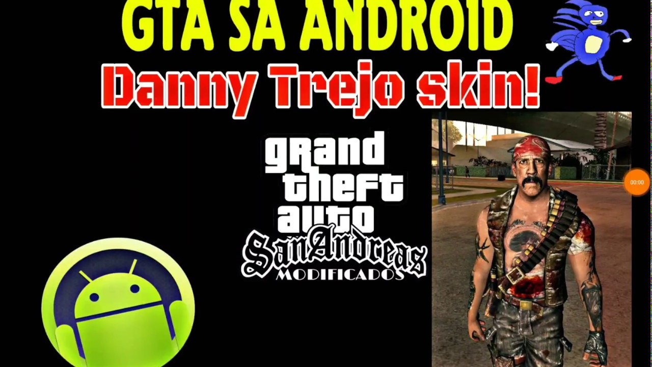 GTA SA Android - Danny Trejo skin mod!!!