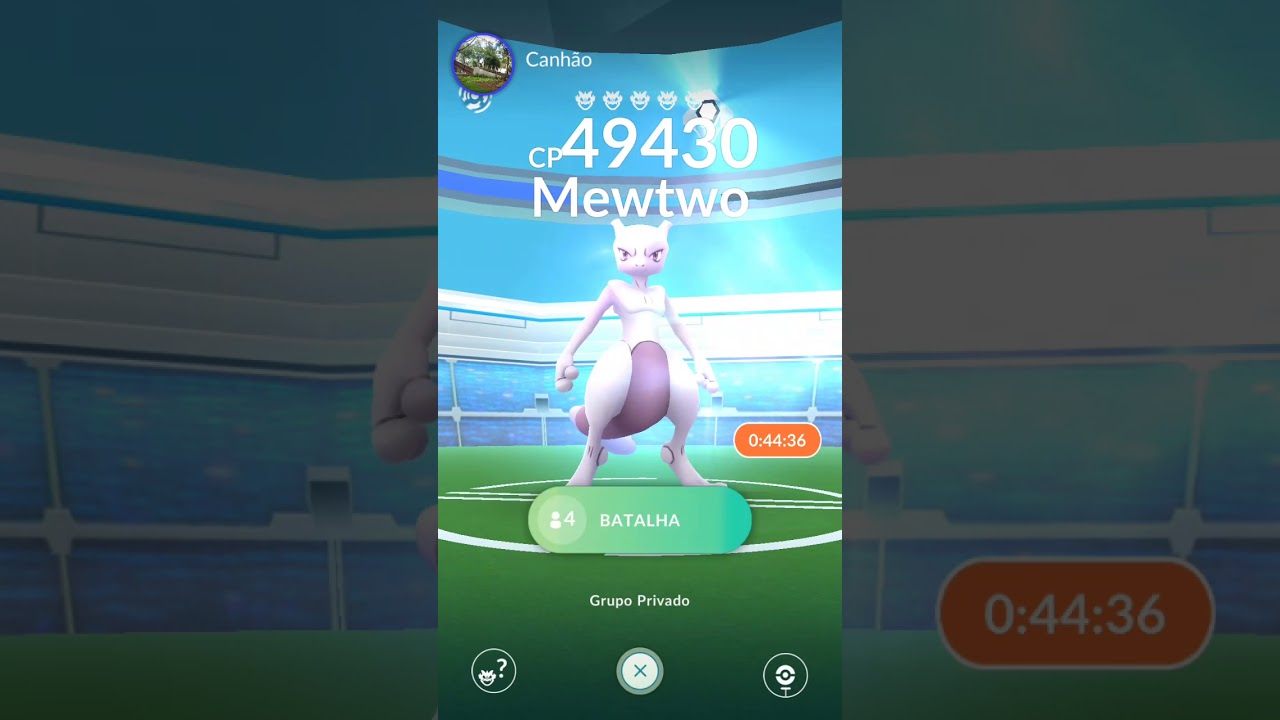Raid Mewtwo no Ibirapuera  11/11/2017