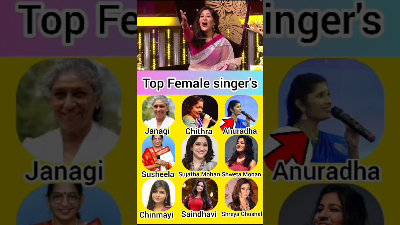 Top  Female Singer 's Songs / Tamil song 