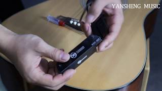 How to install test sound hole guitar pickup for acoustic guitar