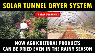 Solar Tunnel Dryer System - Solar powered Agricultural dryer for Farmers