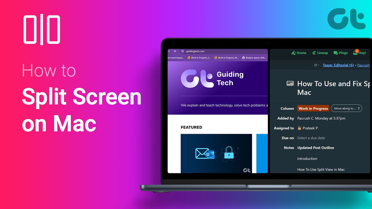 How to Split Screen on Mac | 100% Productivity | 2024 Tutorial - YouTube