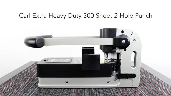 Carl Extra Heavy Duty 300 Sheet 2 Hole Punch - HD-...