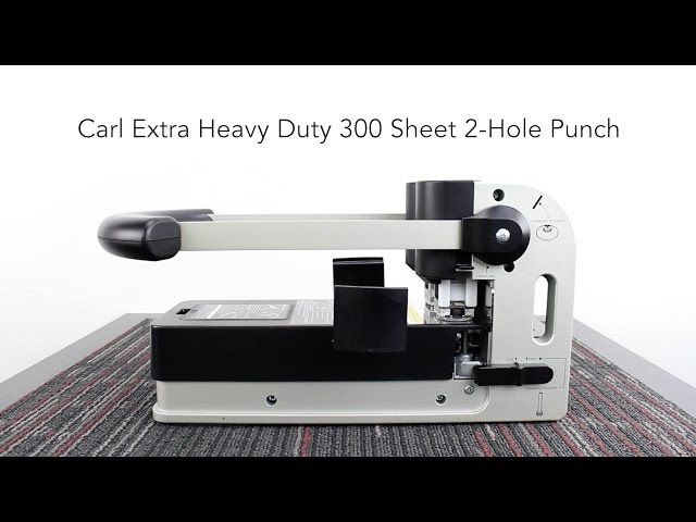Carl XHC-2300N Extra Heavy Duty 300-Sheet Capacity 2-Hole Puncher