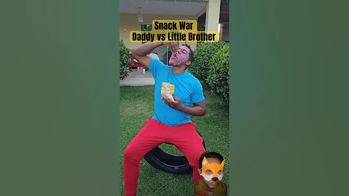 Snack War Daddy vs Little Brother #cute #comedy #funnyvideo #funny #trending #shorts #viralshorts