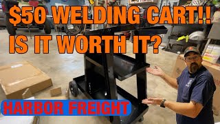 Harbor Freight $50 Welding Cart Assembly & Review | Perfect for My Plasma Cutter #welding #welder