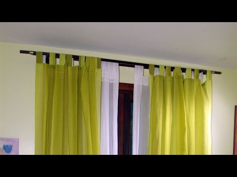 Como hacer cortinas para barra