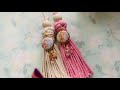 DTP- Macrame Tassels using Flair Buttons from Bona- Inspired by @MACRAME MAGIC KNOTS