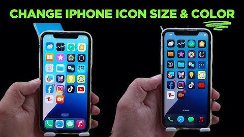 Change icon Size and Color on iPhone iOS 
