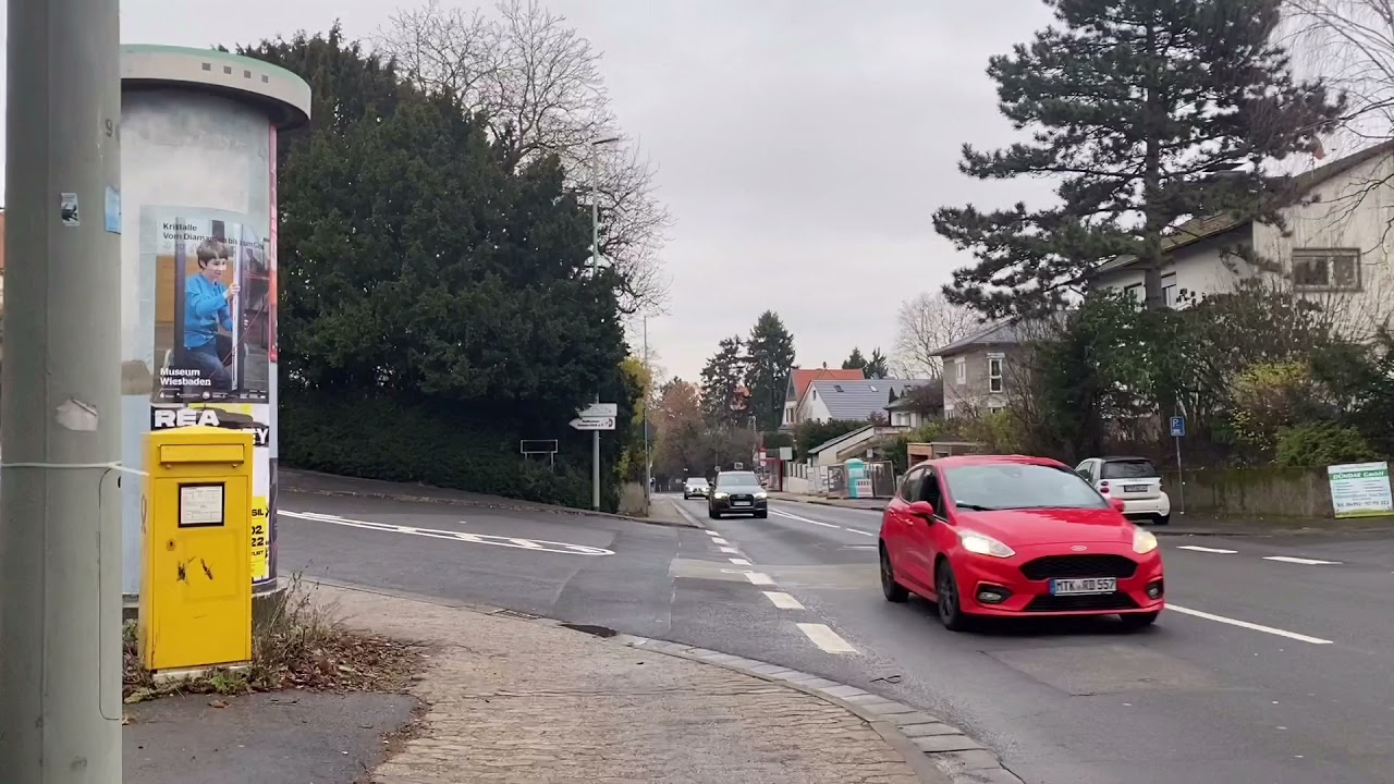 Walk through Hofheim am Main, Germany 2021 4K 2160p